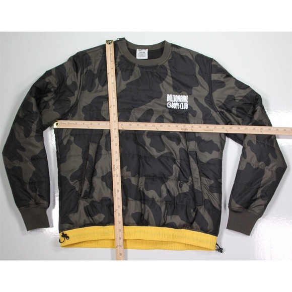Billionaire Boys Club Green Camo Pullover Padded Jacket Men's Medium - Picture 3 of 9